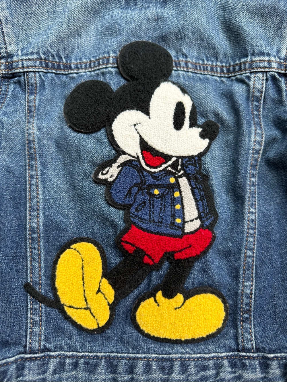 Gap × Disney Mickey Mouse Icon Denim Jacket Sz 4 - Picture 3 of 5